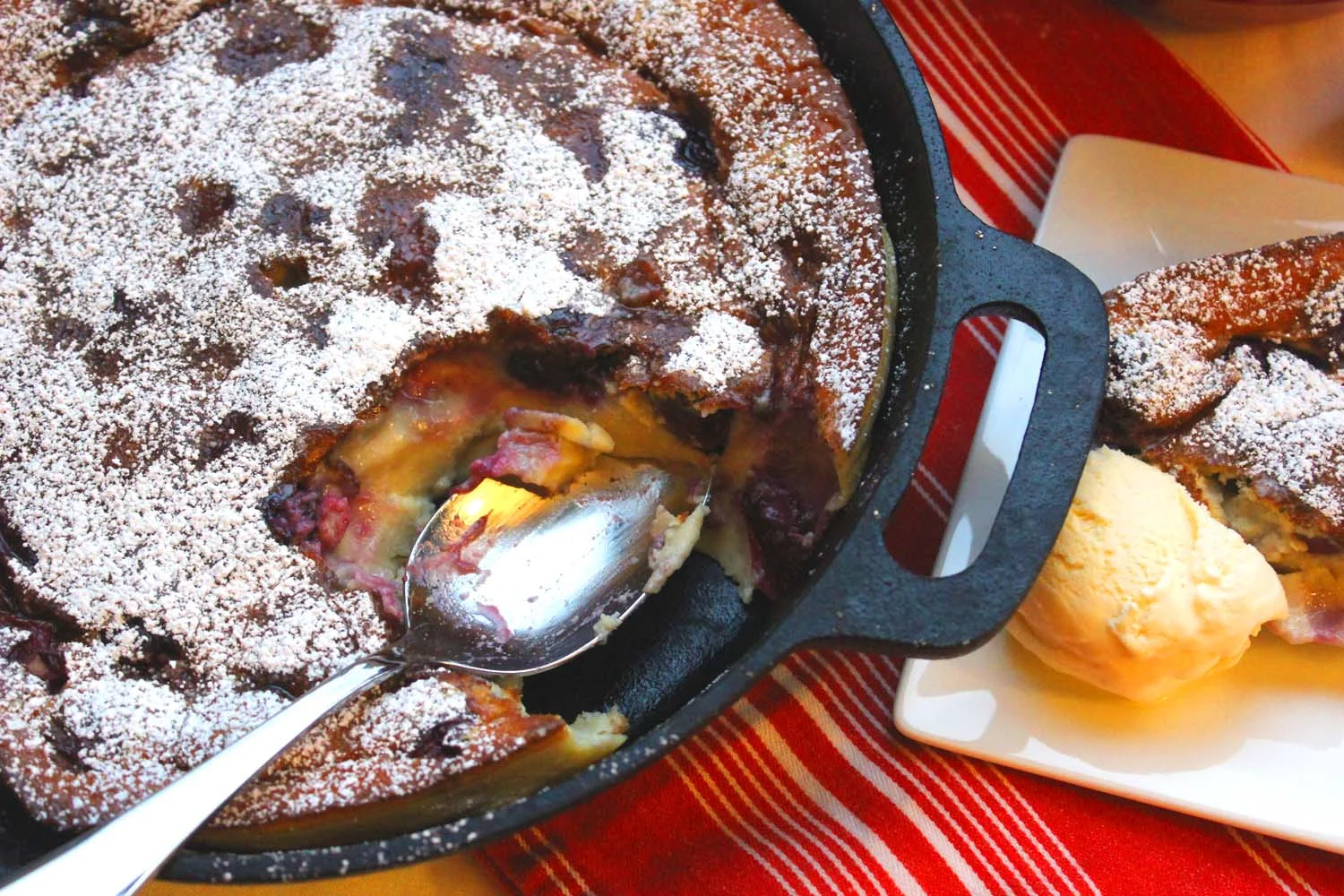 Bastille Day Cherry Clafoutis | Image: Laura Messersmith