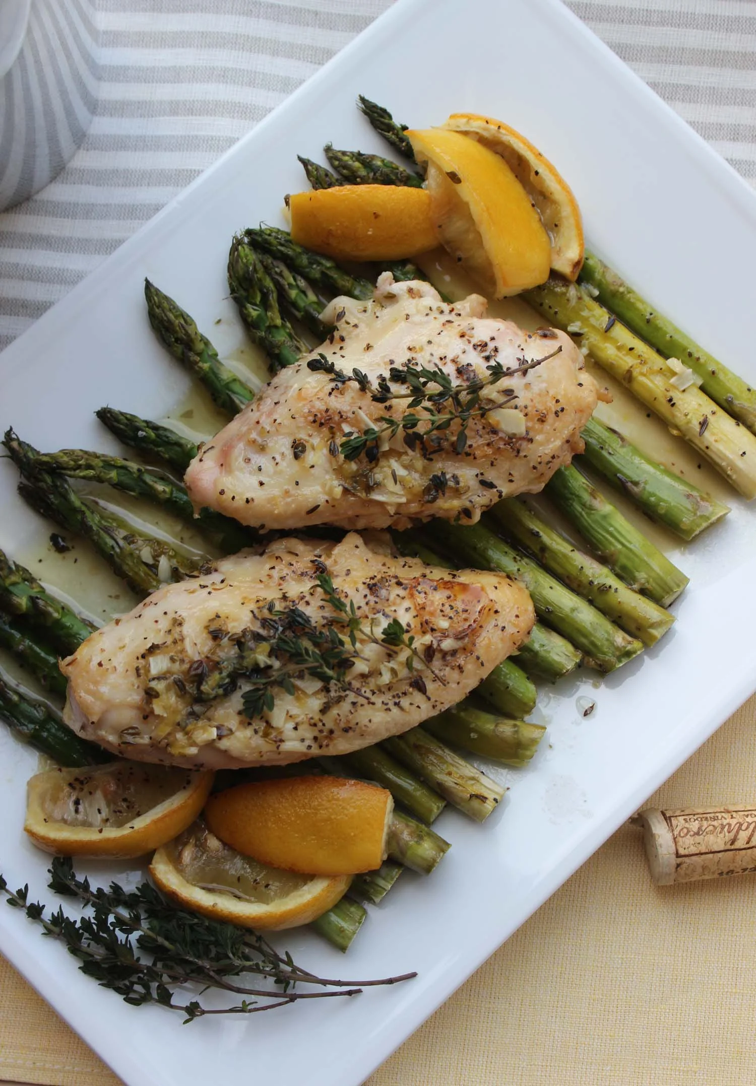 Lemon Chicken with Roasted Asparagus | Image: Laura Messersmith