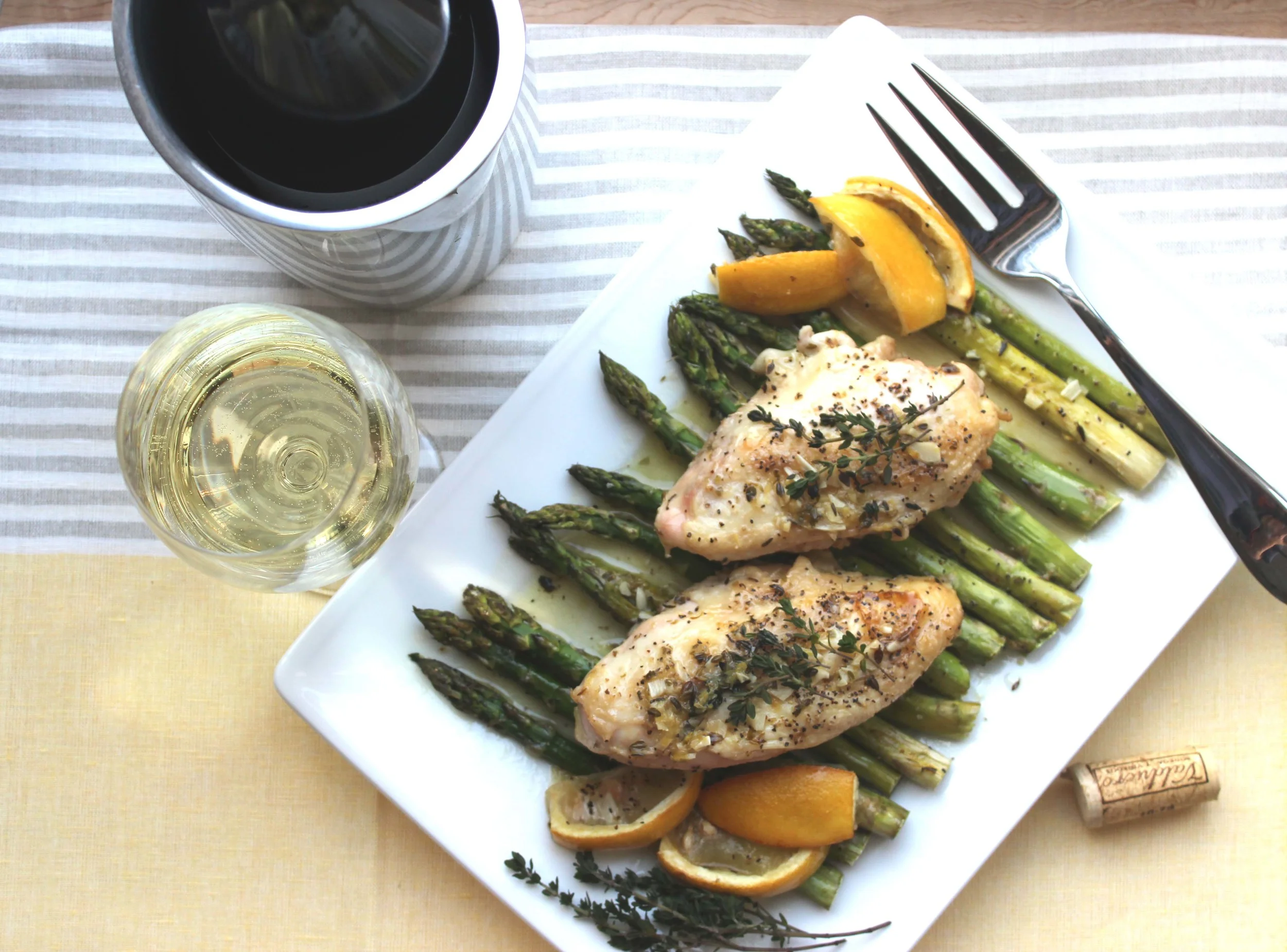 Lemon Chicken with Roasted Asparagus | Image: Laura Messersmith