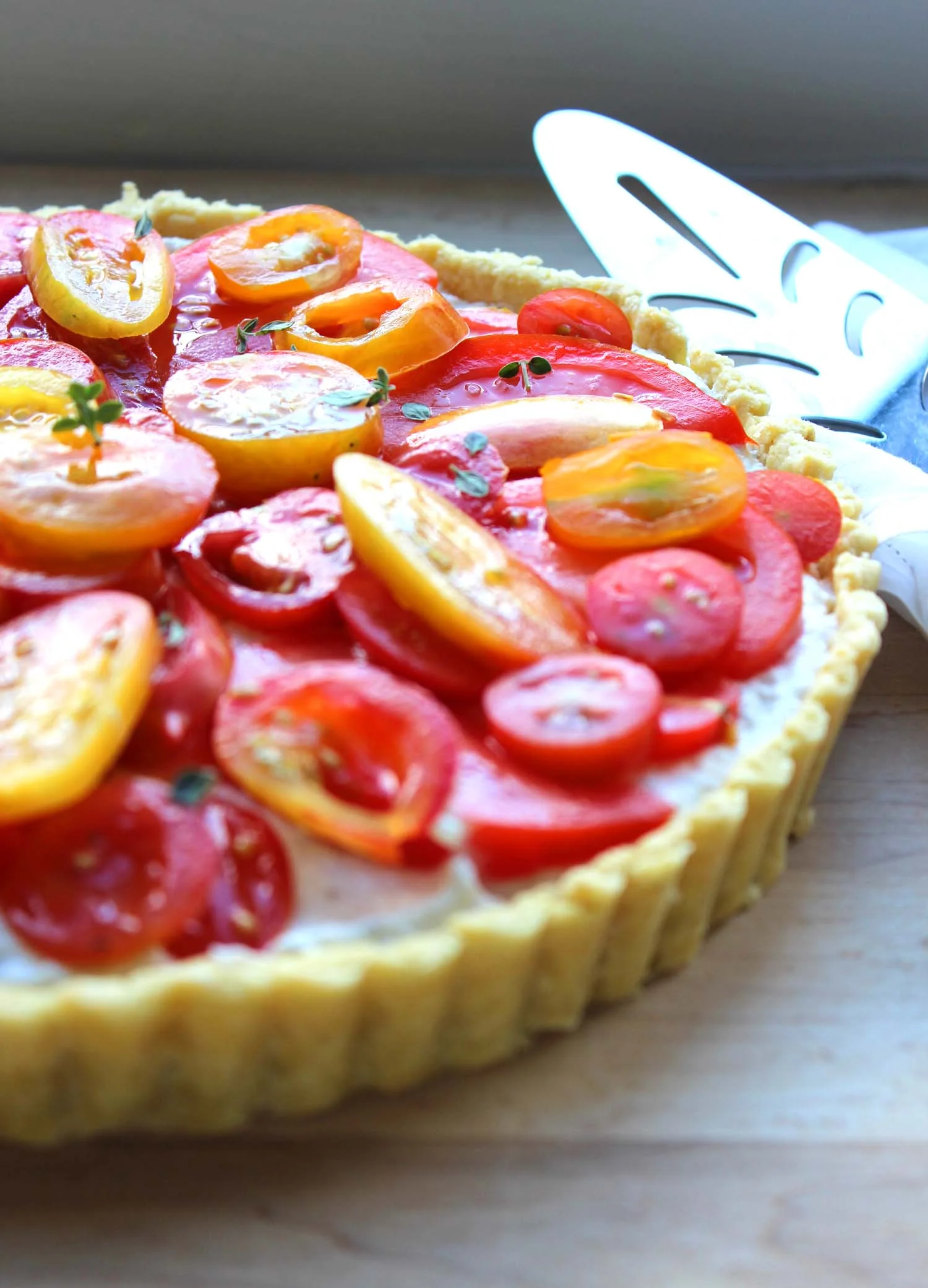 Farmers Market Tomato and Ricotta Tart | Image: Laura Messersmith