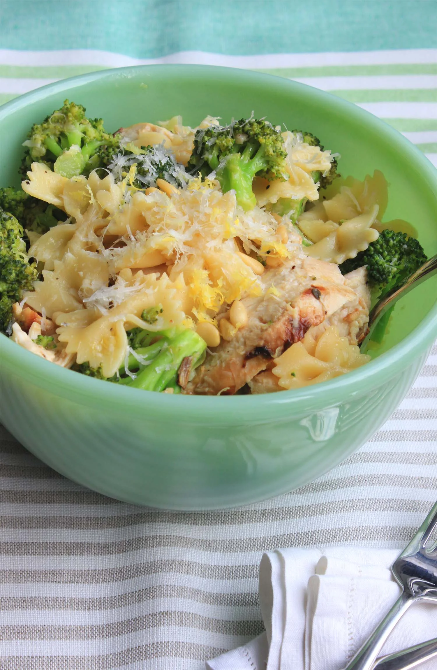Lemon Chicken with Broccoli and Bowties | Image: Laura Messersmith