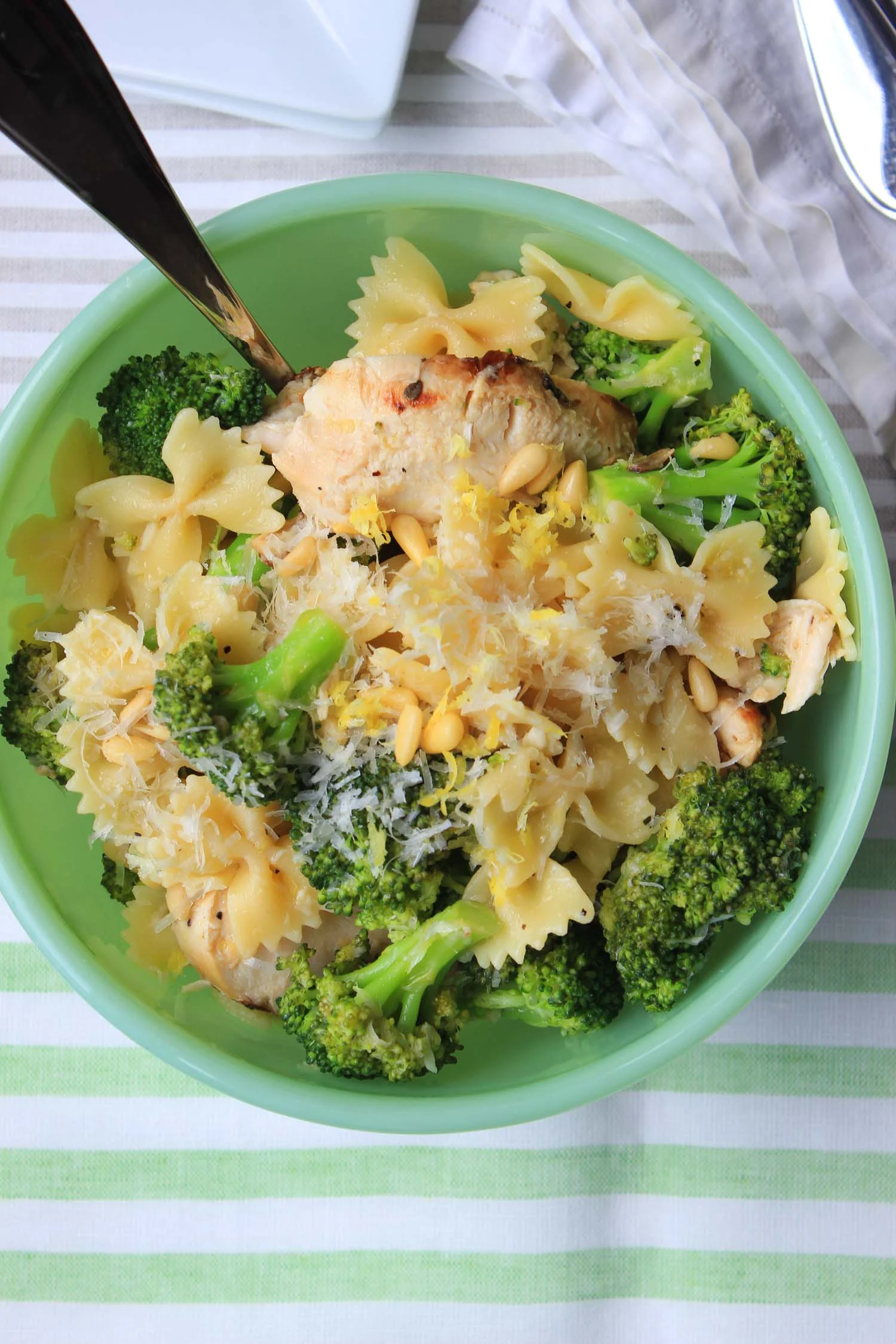Lemon Chicken with Broccoli and Bowties | Image: Laura Messersmith