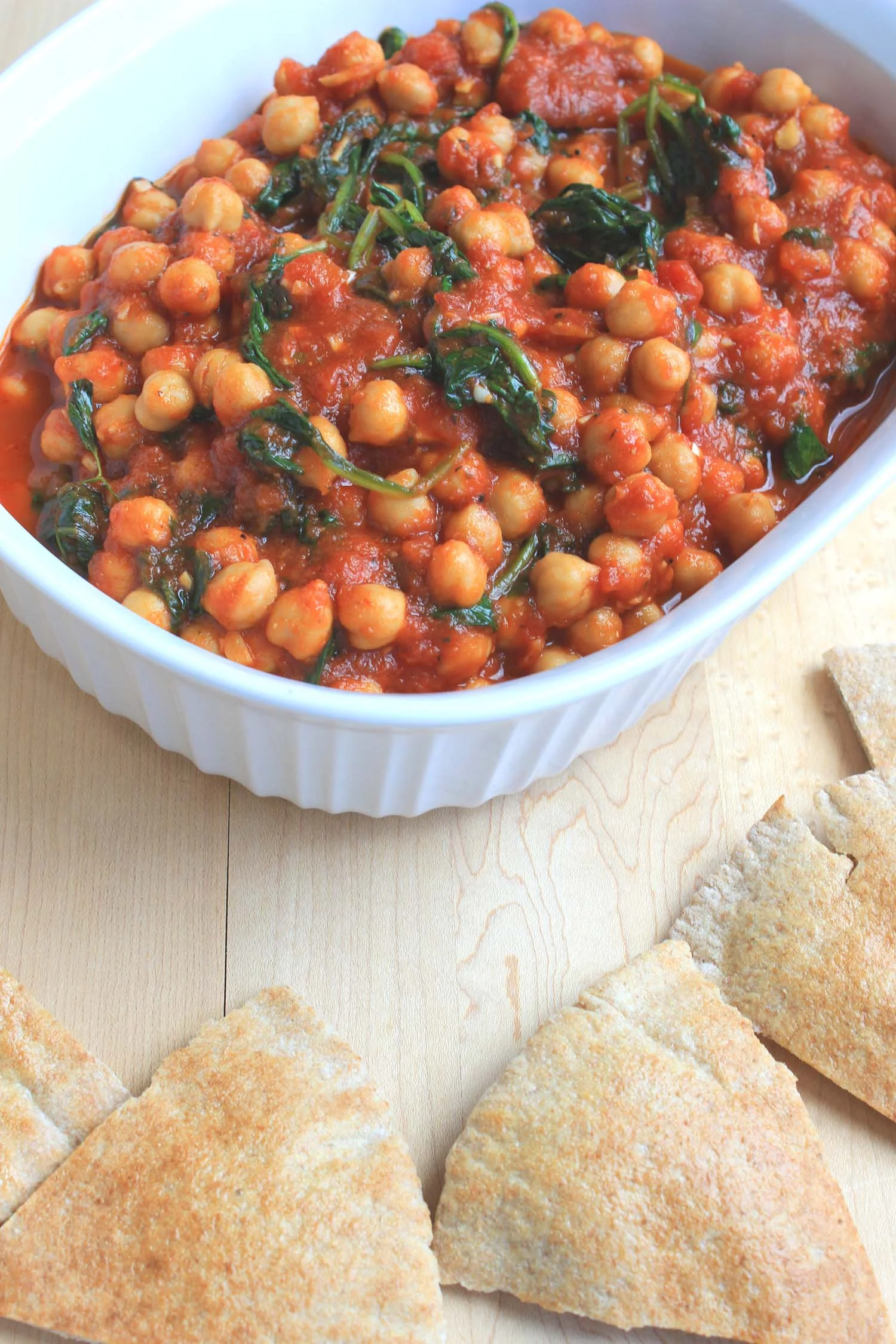 Chickpeas with Spinach | Image: Laura Messersmith