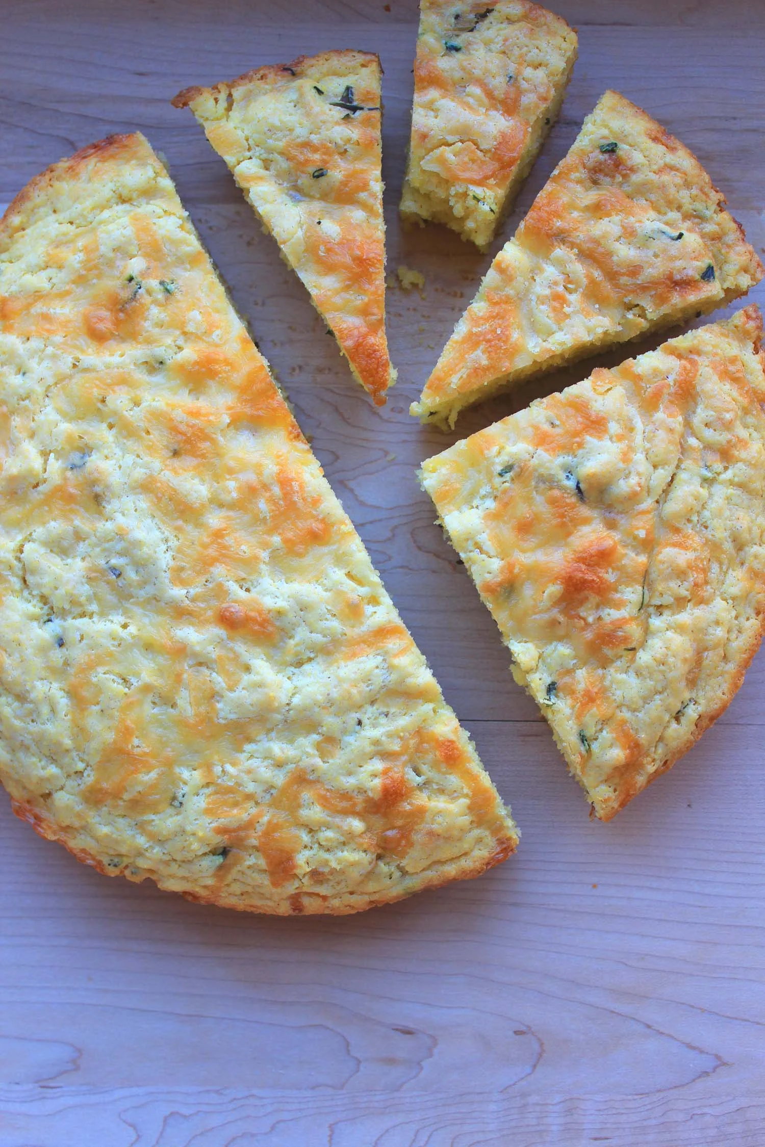 Cheddar Chive Cornbread | Image: Laura Messersmith