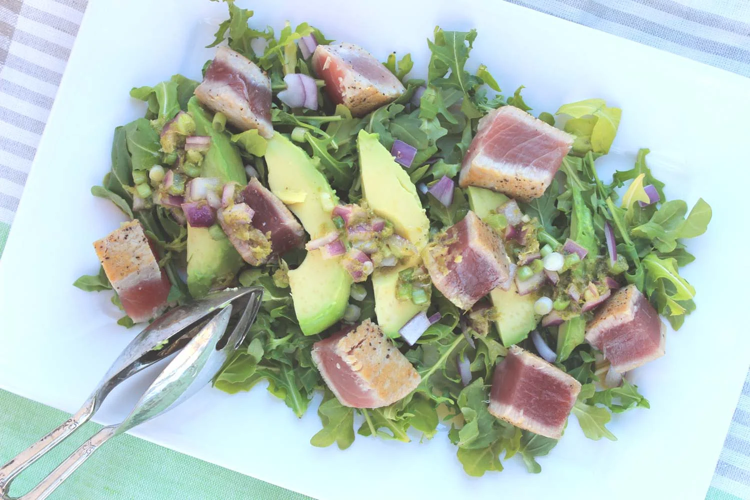 Grilled Tuna Roll (Salad) | Image: Laura Messersmith