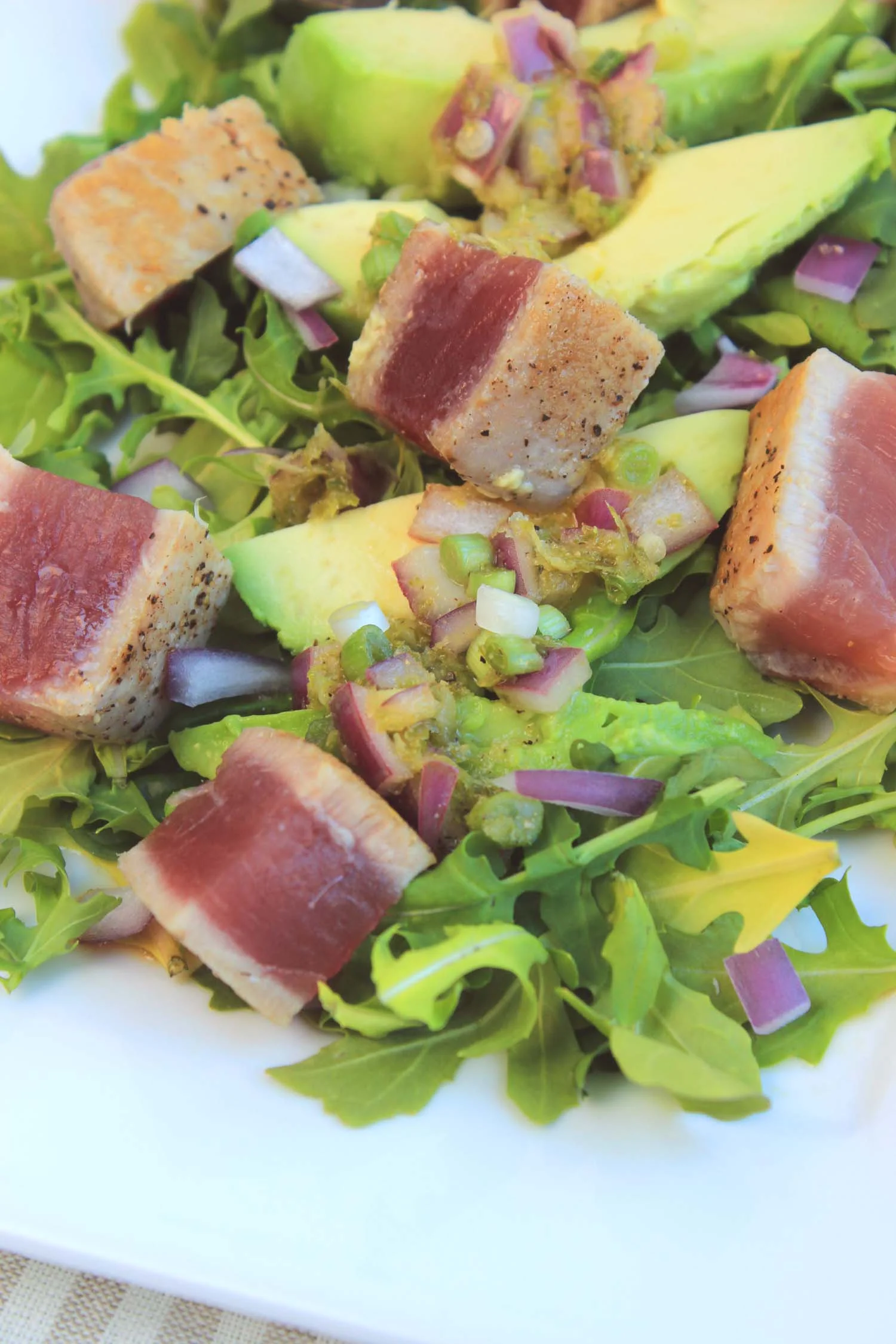 Grilled Tuna Roll (Salad) | Image: Laura Messersmith