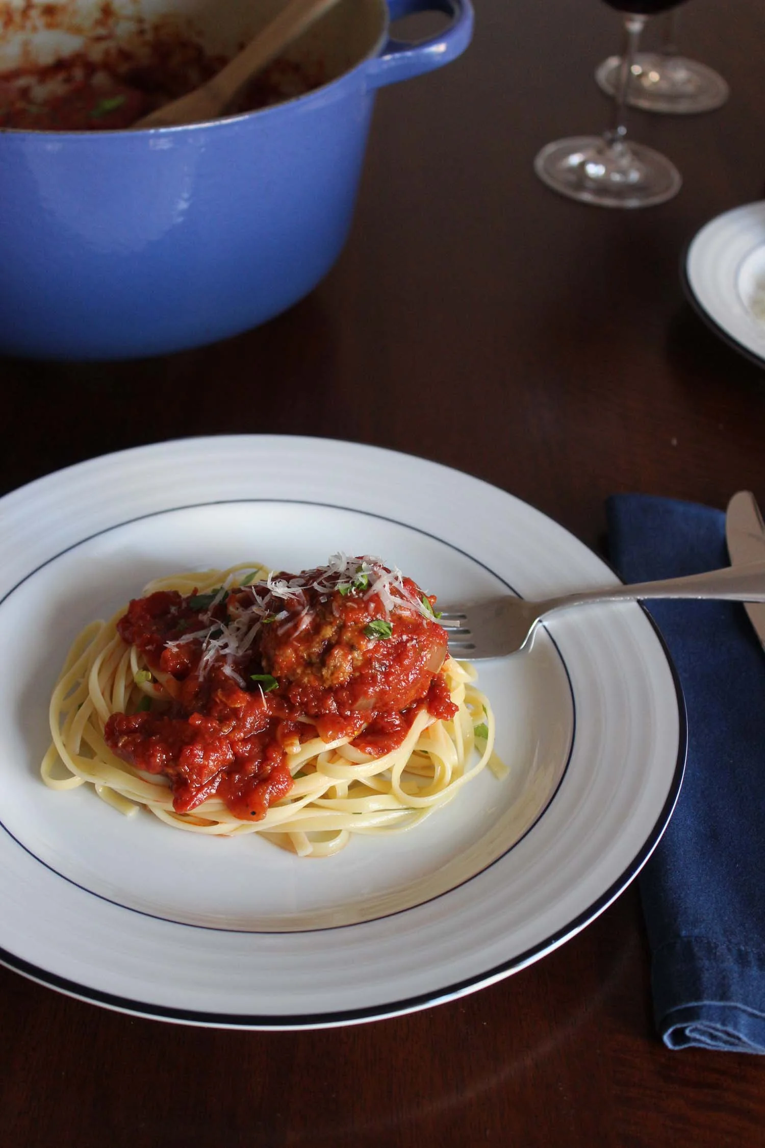 Real Meatballs and Spaghetti | Image: Laura Messersmith