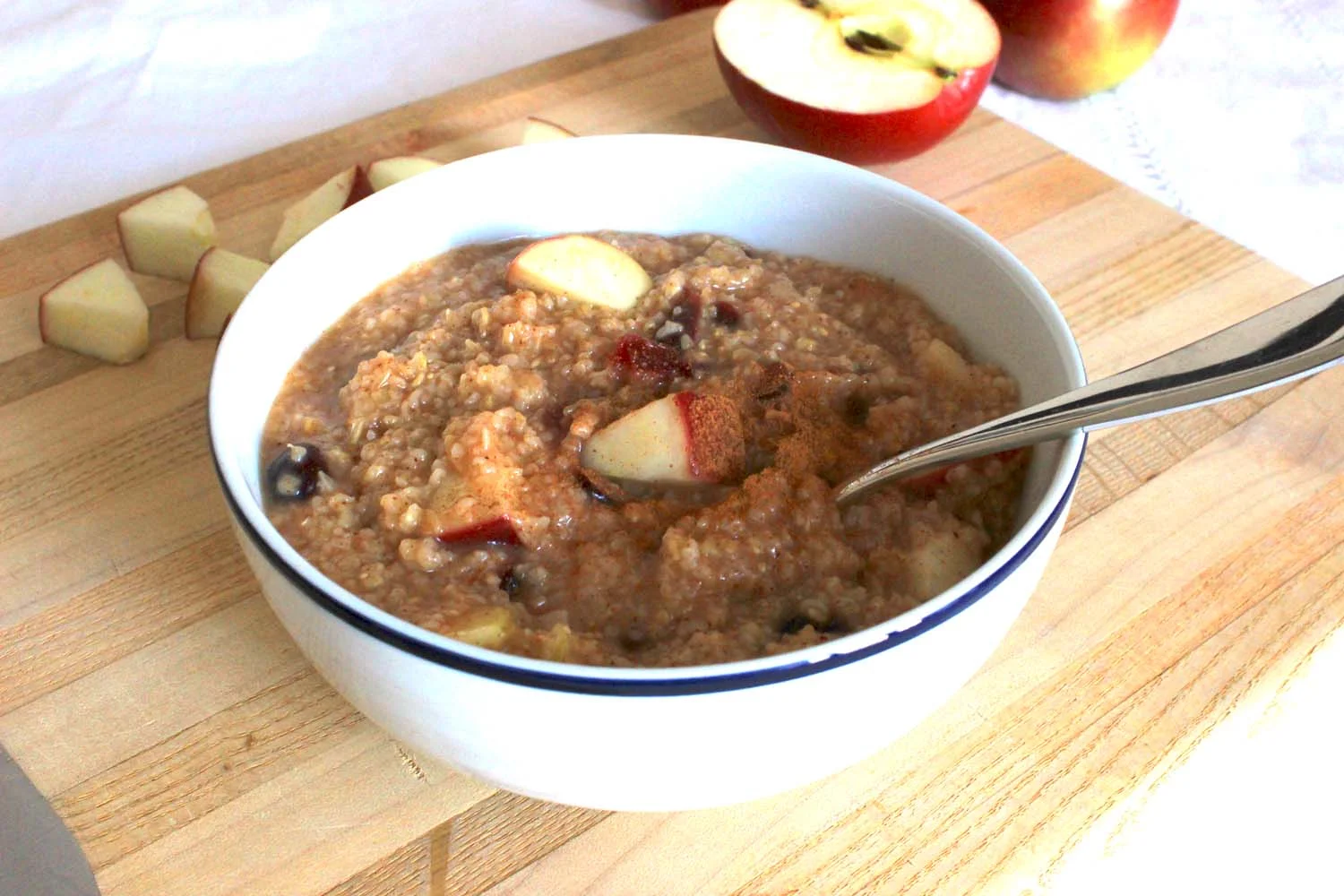 Cranberry Apple Steel-cut Oatmeal | Image: Laura Messersmith