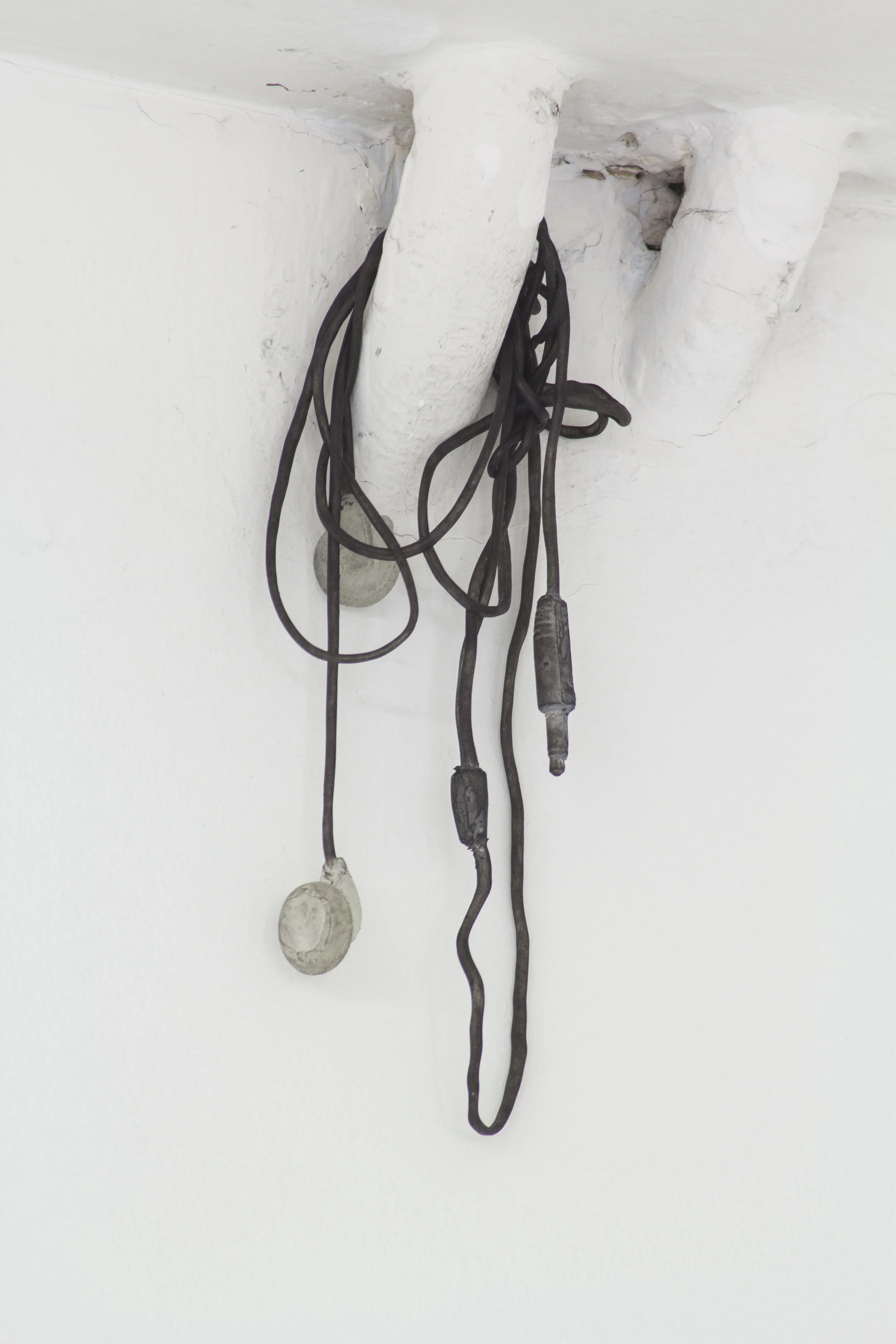 Call softly to one anothe r, 2018 Silicone, epoxy resin, charcoal dust