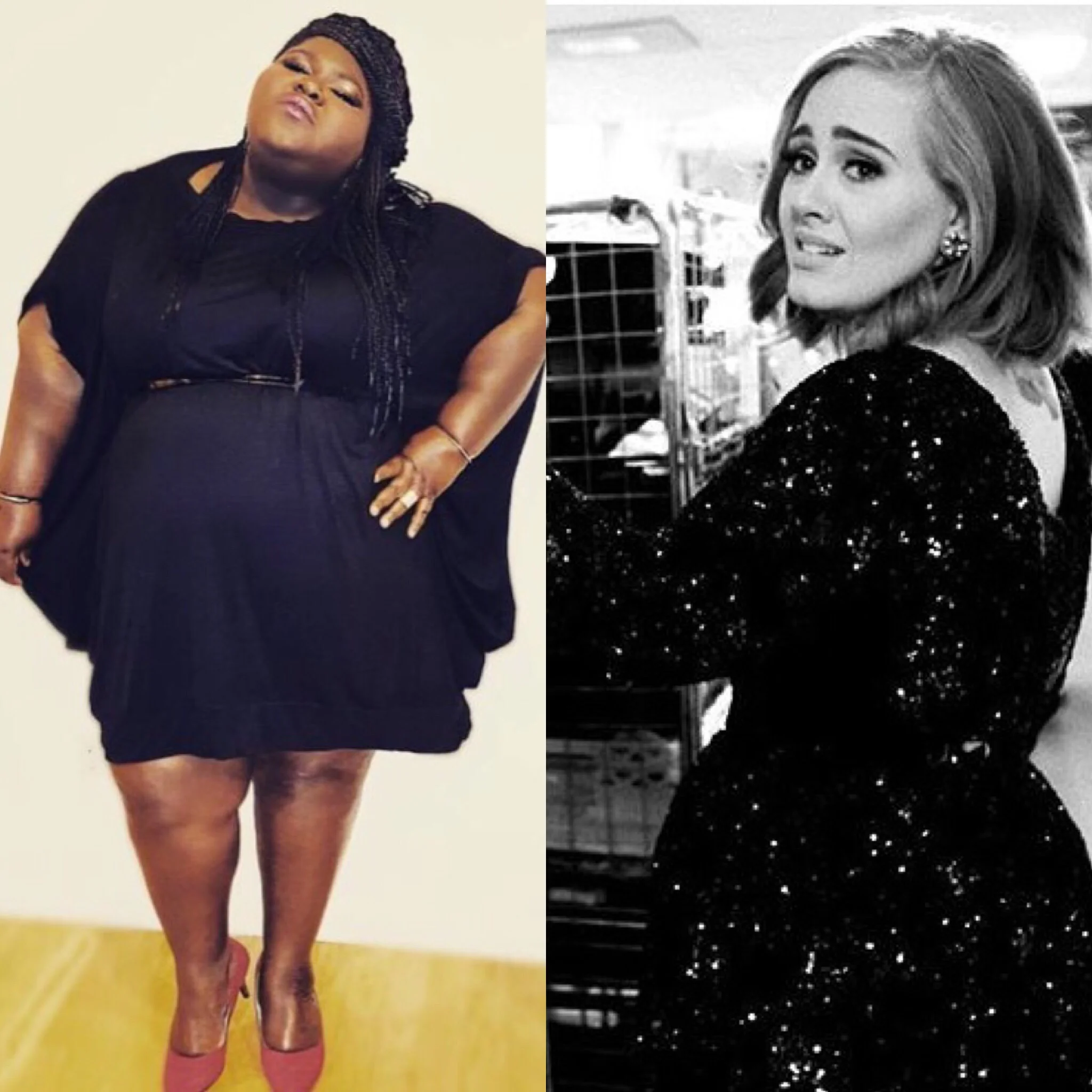 Photo courtesy of Instagram @gabby3shabby & @adele