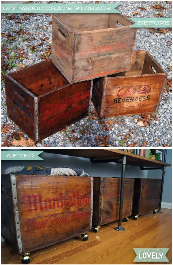 Vintage Wood Crate campestre.al.gov.br