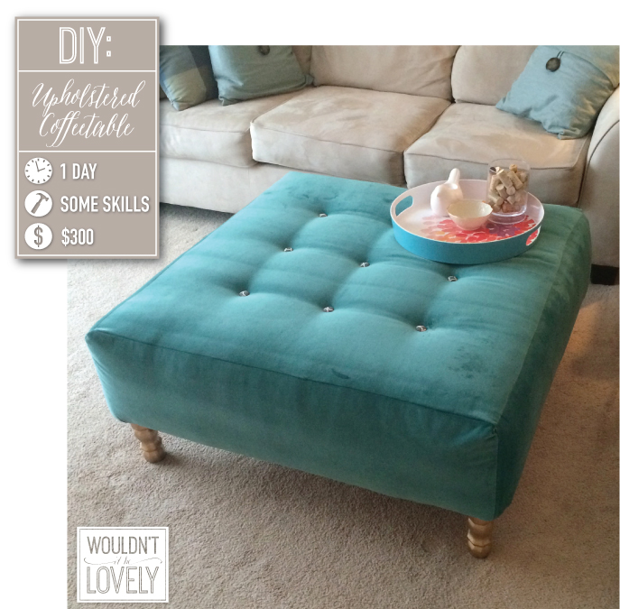 Diy Upholstered Ottoman Wouldn T It, How To Make A Table Into An Ottoman