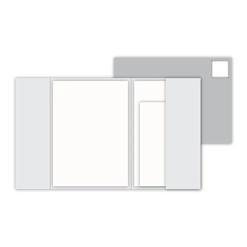 Enclosure: $9.50: Includes enclosure with pocket to hold the Invitation, Reception Card and RSVP postcard. Enclosure is "sealed" with a sticker, tie or a belly bandand and includes outer envelope. *Postage not included*