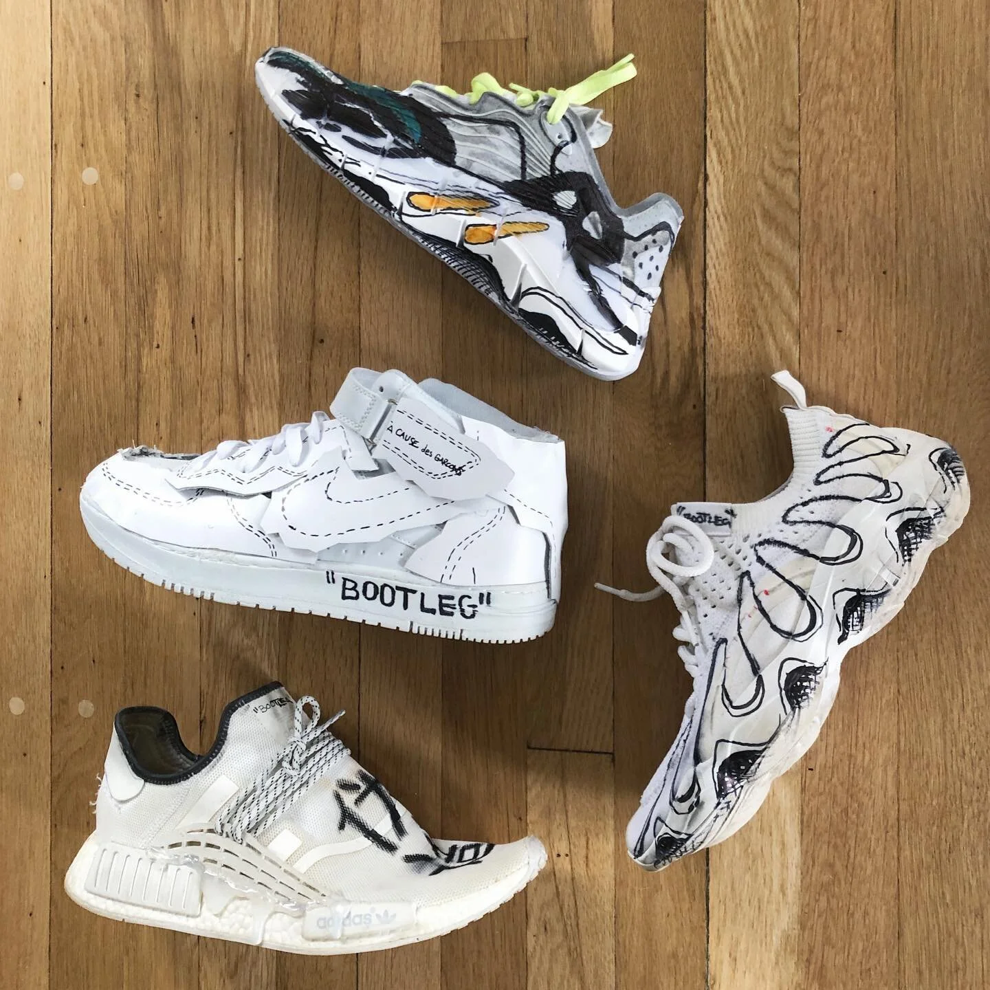 You vs. the guy she tells you not to worry about (me). 🤡

&ldquo;Bootleg&rdquo; project sneaker rotation.