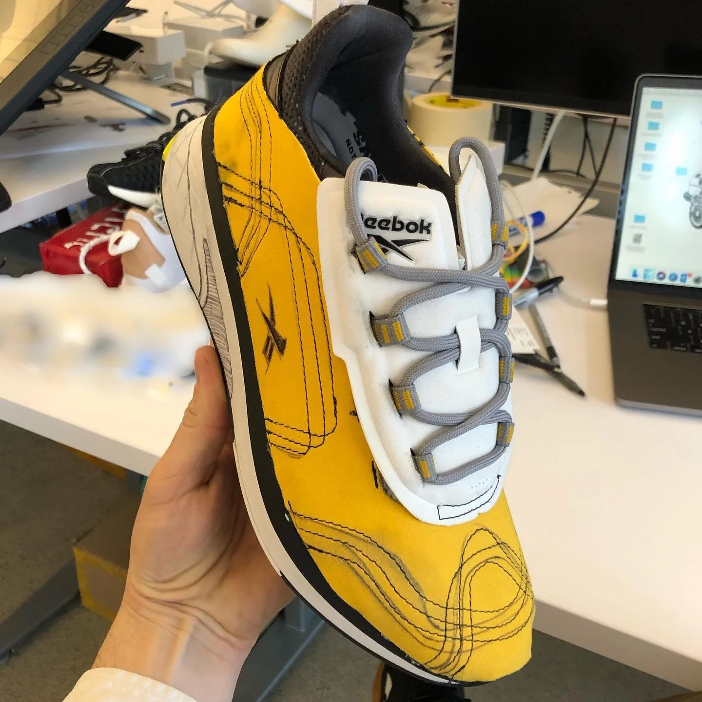 Always be refining.

An idea is sometimes just that. It&rsquo;s only after you refine and polish that it becomes a design. 

2 years after I made this yellow over tongue mock-up, the trends and story came together on the Zig Kinetica II Surge (swipe 