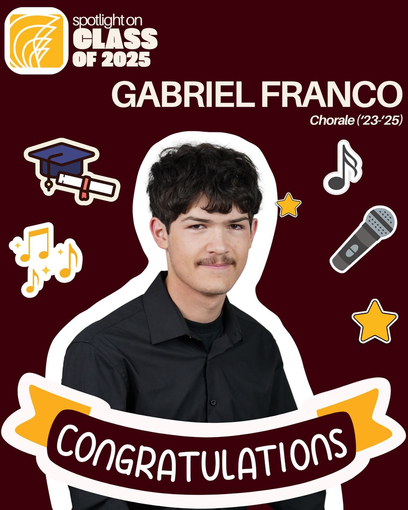 🎓✨ SENIOR SPOTLIGHT ✨🎓
Join us as we celebrate the amazing Class of 2025! Today, we honor Gabriel Franco, a proud member of the West Covina High School Choral Department. From concerts to competitions, Gabriel has brought passion, dedication, and h