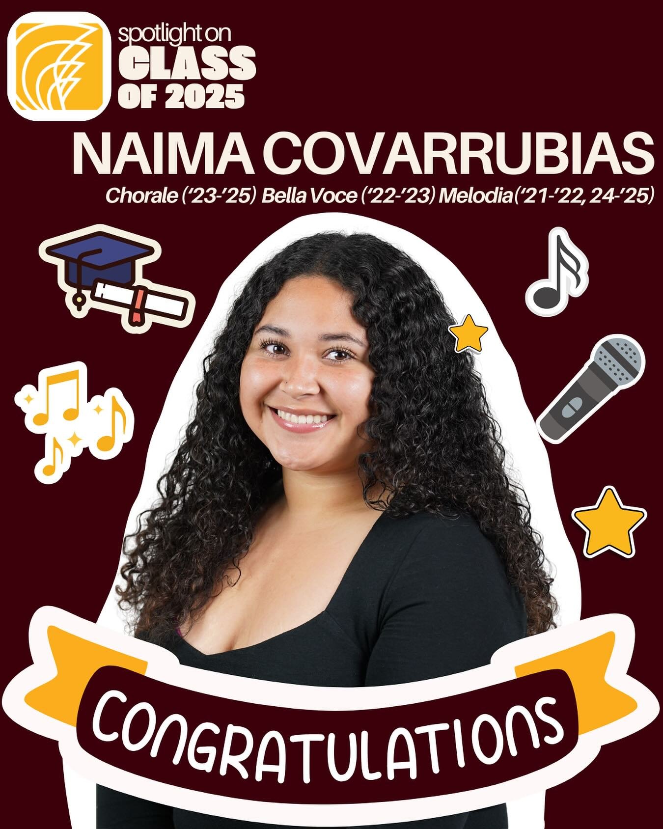 🎓✨ SENIOR SPOTLIGHT ✨🎓
Join us as we celebrate the amazing Class of 2025! Today, we honor Naima Covarrubias, a proud member of the West Covina High School Choral Department. From concerts to competitions, Naima has brought passion, dedication, and 