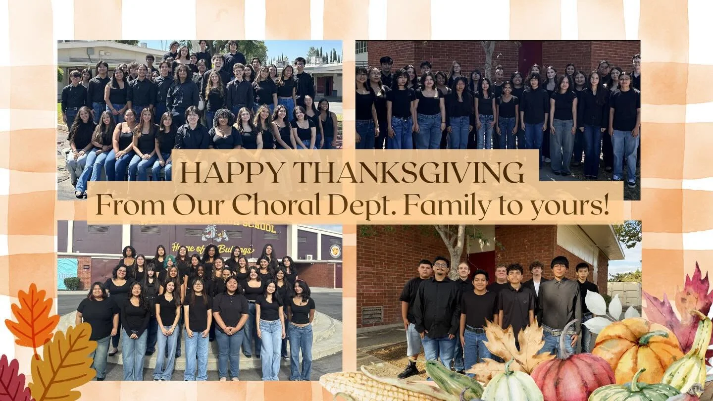 Wishing everyone an amazing Thanksgiving! 🦃✨The WCHS Choral Department is thankful for our singers, supporters, and the joy we get to share through music. 🤍

#wchschoir #wearefamily #alwaysfamily
