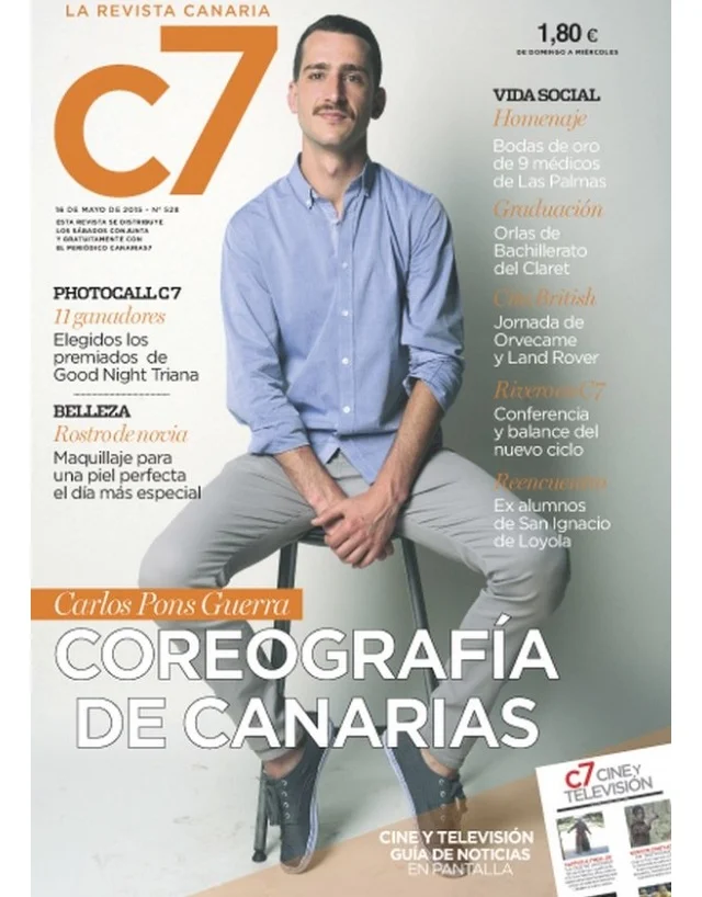 Carlos Pons Guerra on the cover of C7 magazine.