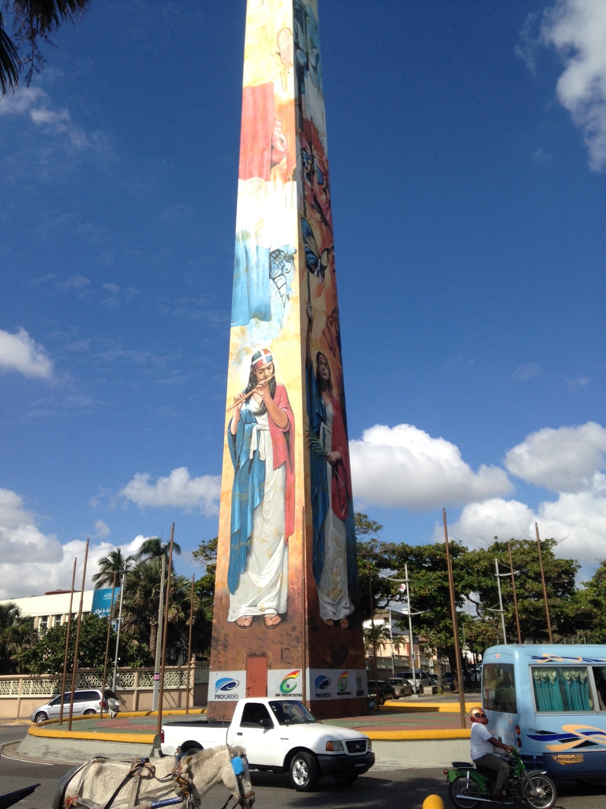  One of the obelisks in Santo Domingo's Malecón&nbsp; 