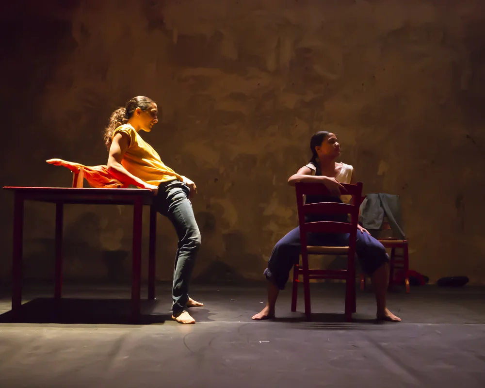 Antonette Dayrit and Marivi Da Silva in Young Man!, by Carlos Pons Guerra. Photo: Maria Falconer