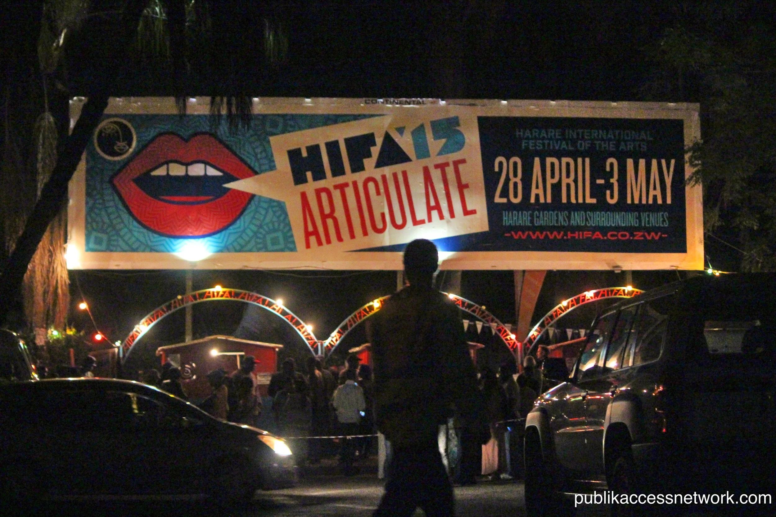 The main entrance to Hifa 2015