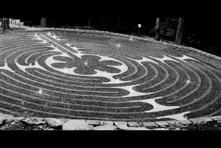 The Labyrinth was constructed by volunteers from Blue Ridge Presbyterian Church.