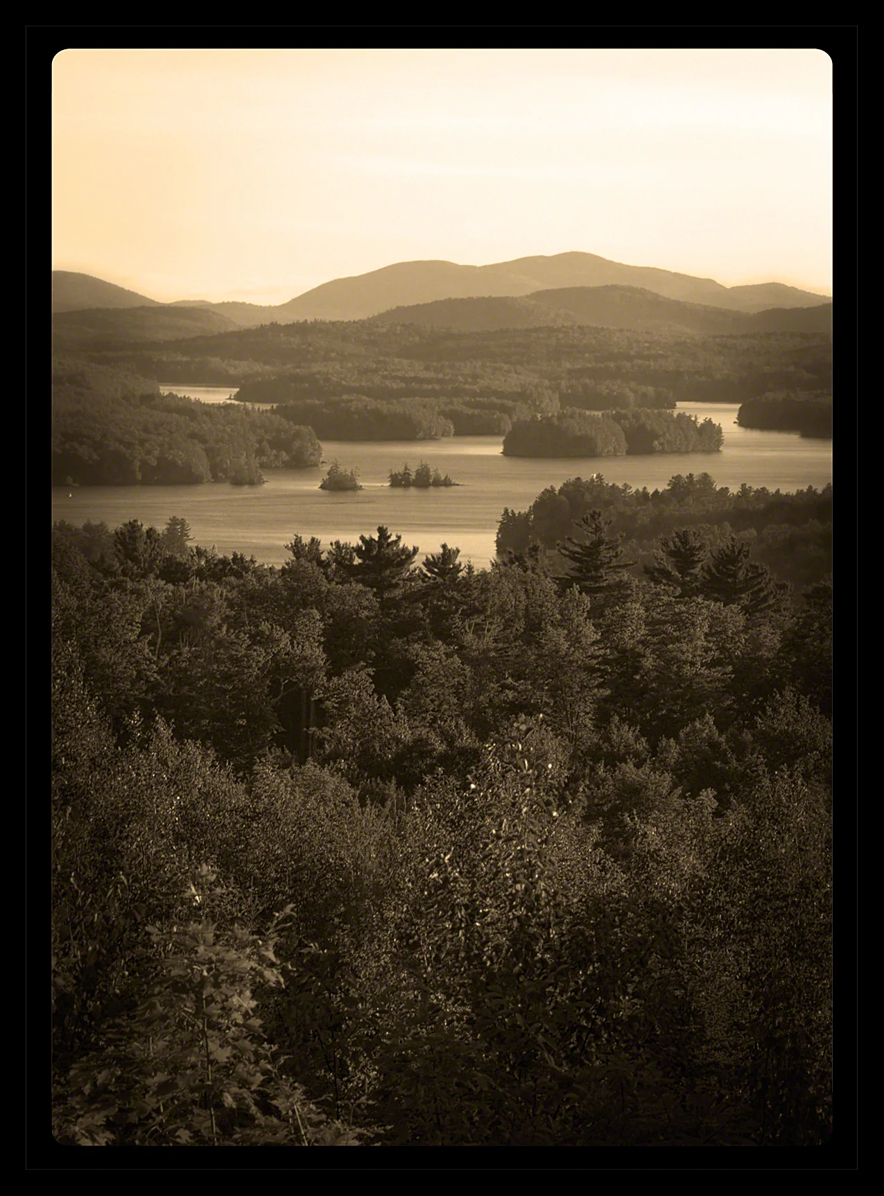 Lower Saranac from Mount Pisgah