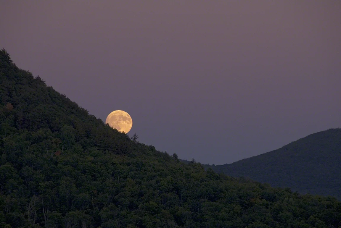 Moon Over Mount Baker
