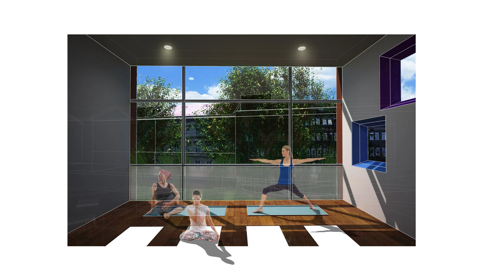 Group therapy room