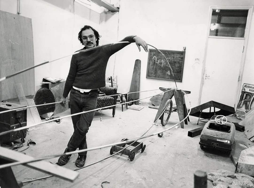 Ron Huebner, Jan van Eyck Academie studio, Maastricht 1986