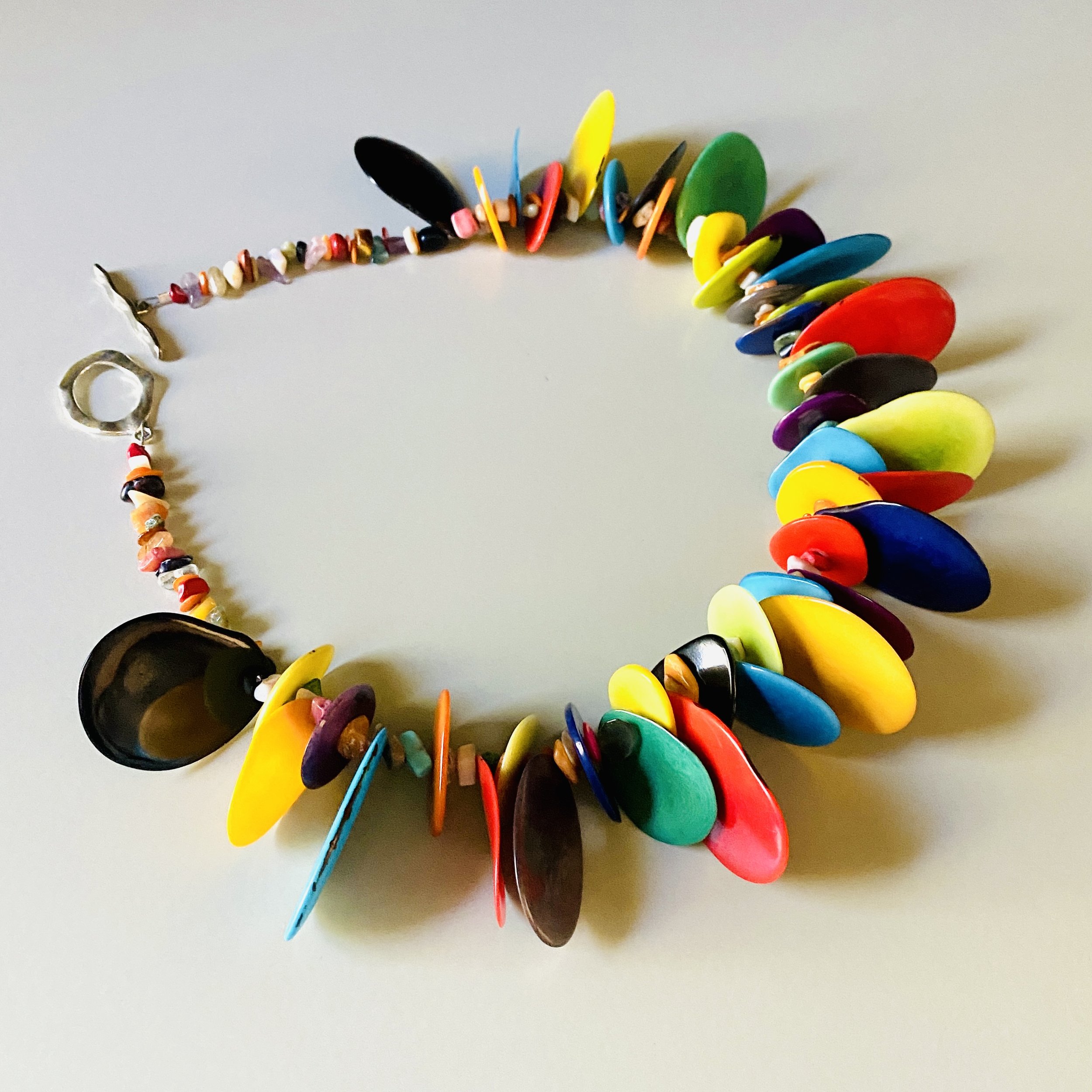 Tagua Nut Slices (Multi-colored) 22 inches.JPG