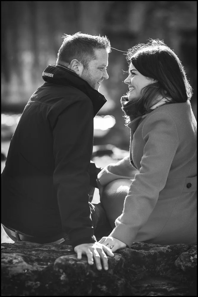 Jess & Matt, Minster Lovell Ruins engagement shoot.
