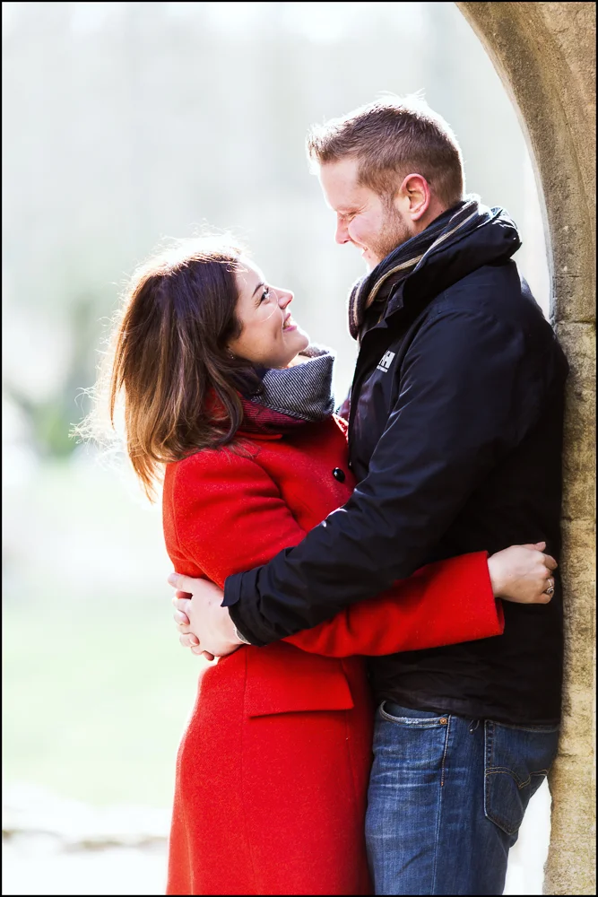 Jess & Matt, Minster Lovell Ruins engagement photography .