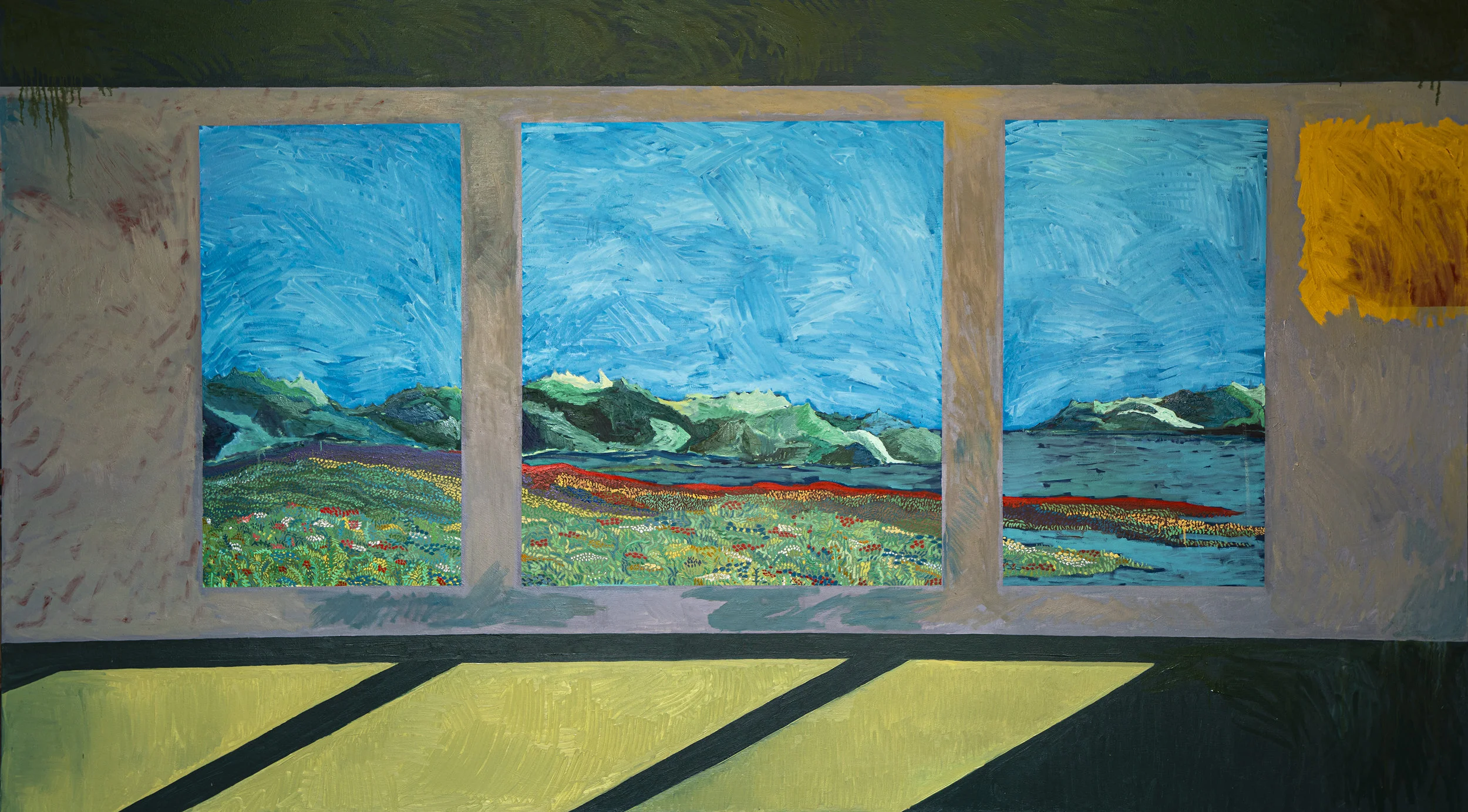 6 x 10 foot oil on canvas