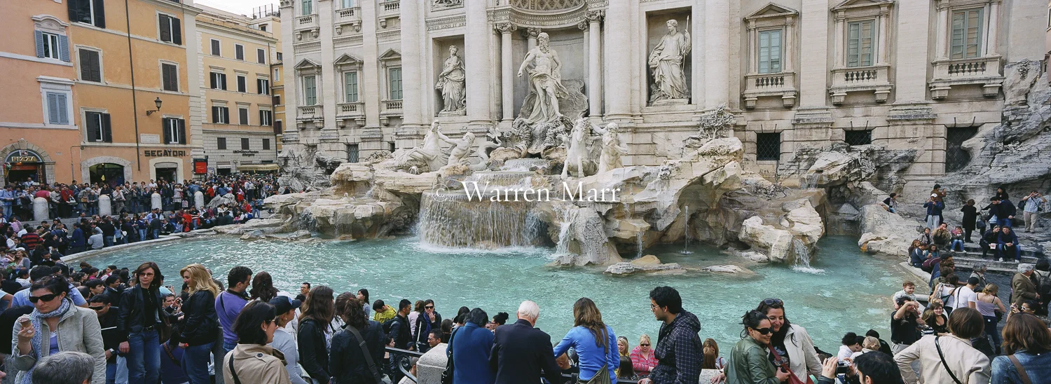 Tourists, Trevi Fountain - April 2010, Rome, Italy