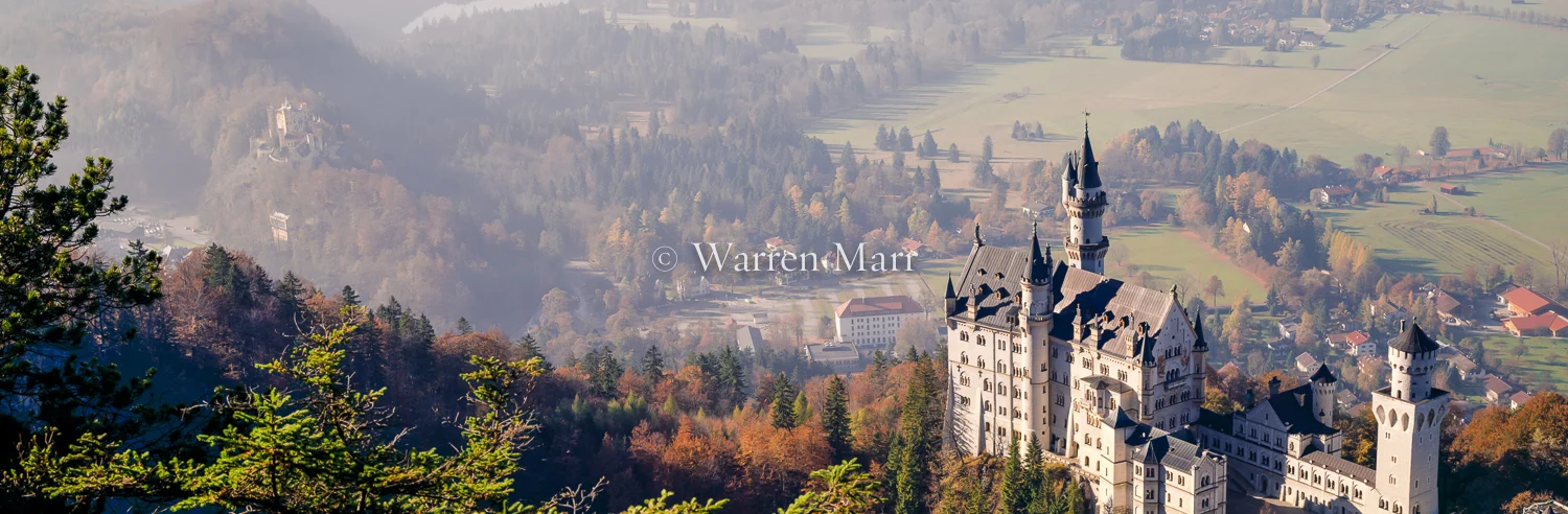 Neuschwanstein Castle, From Above - November 1997, Bavaria, Germany
