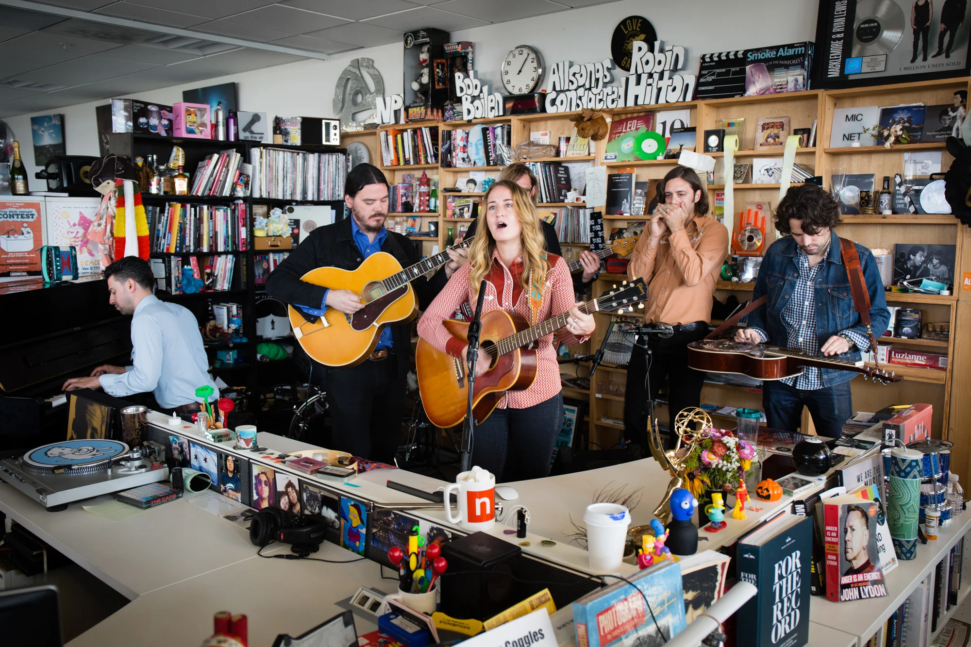 Margo Price plays a Tiny Desk show on November 9th, 2016. (Victoria Milko)