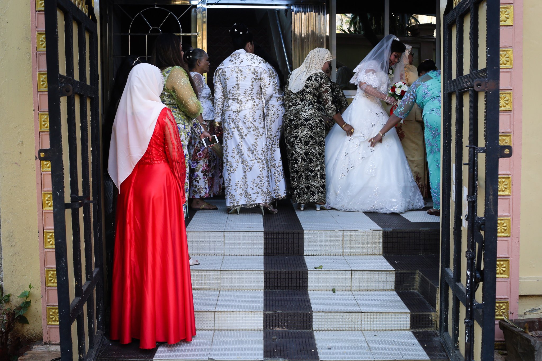 A Muslim wedding at Yangon's Islamic Center. Burma.