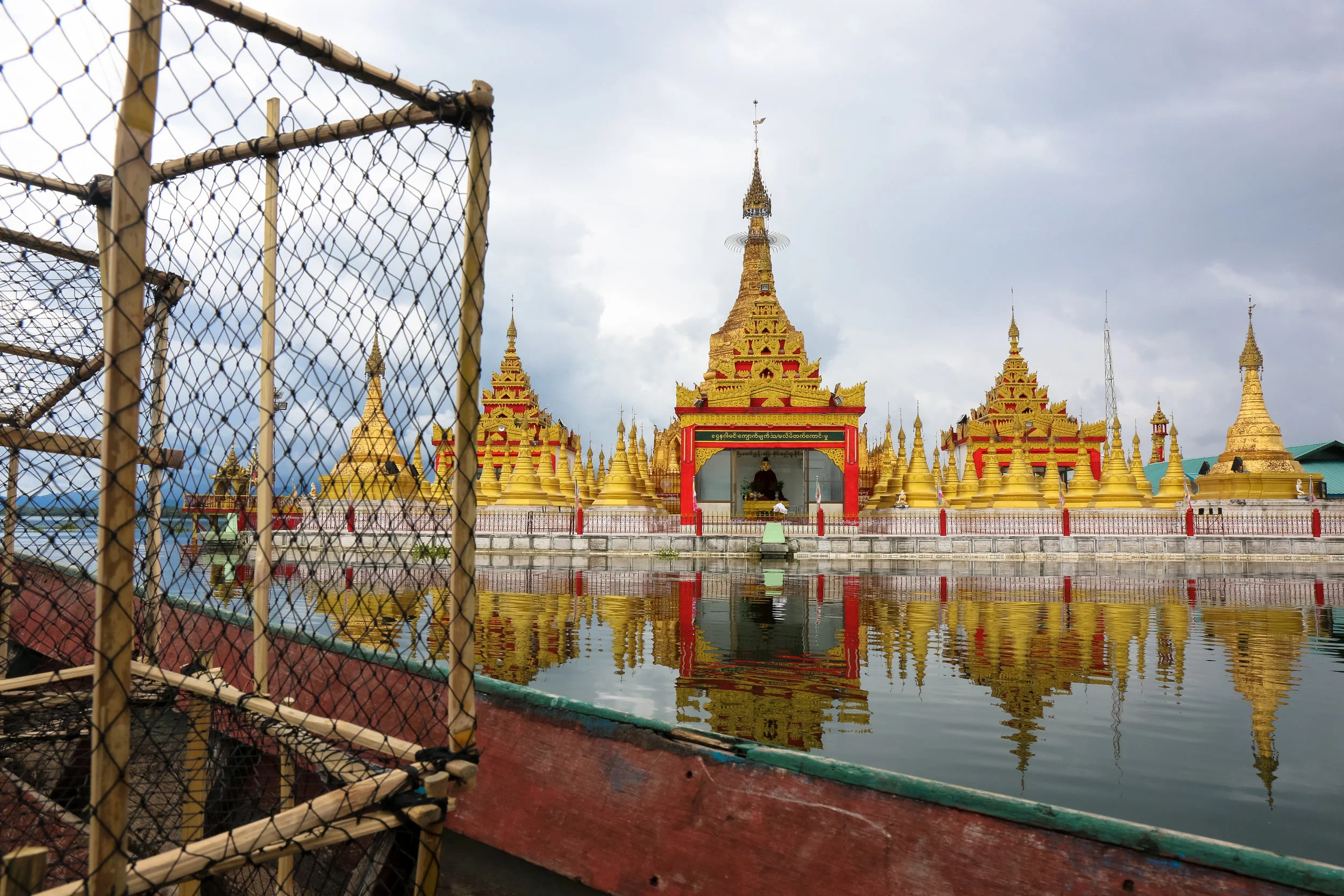 Shwe Myitzu Pagoda. Indawgyi Lake. August 2017