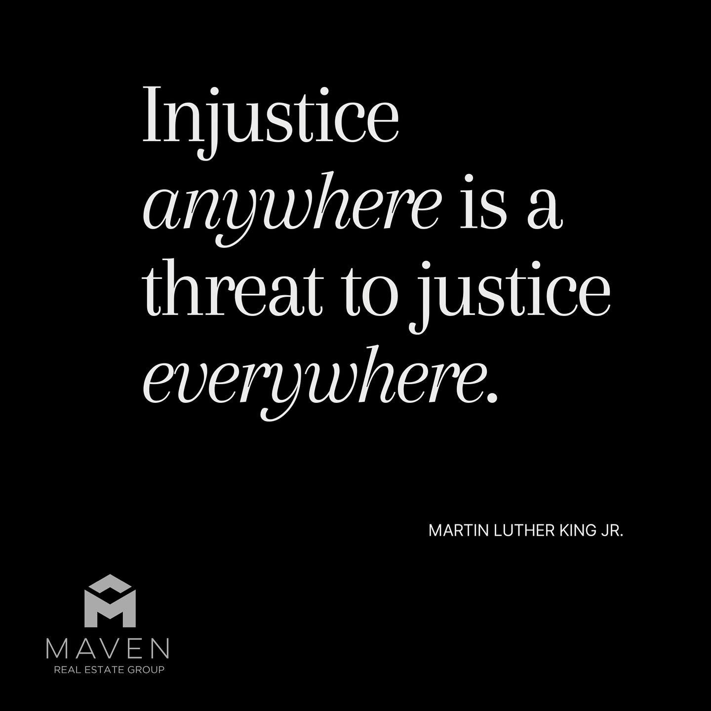 Fighting the good fight, a leader to the very end...honoring Martin Luther King Jr. today. #mavenregroup