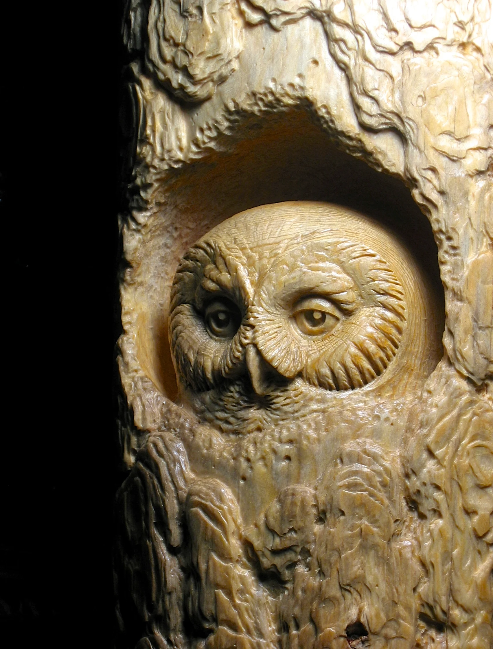 Saw-whet Owl Newel Post