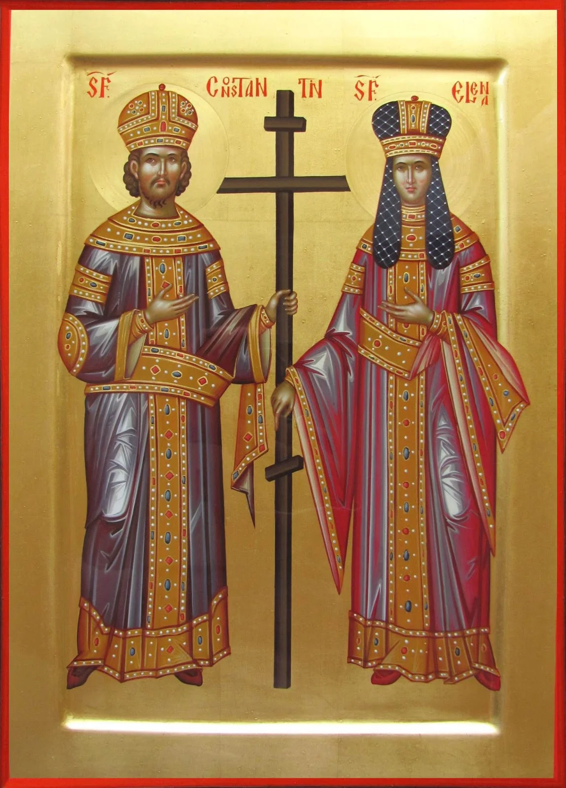 Holy God Crowned Sovereigns and Equal to the Apostles, Constantine and Helen pray to God for us!