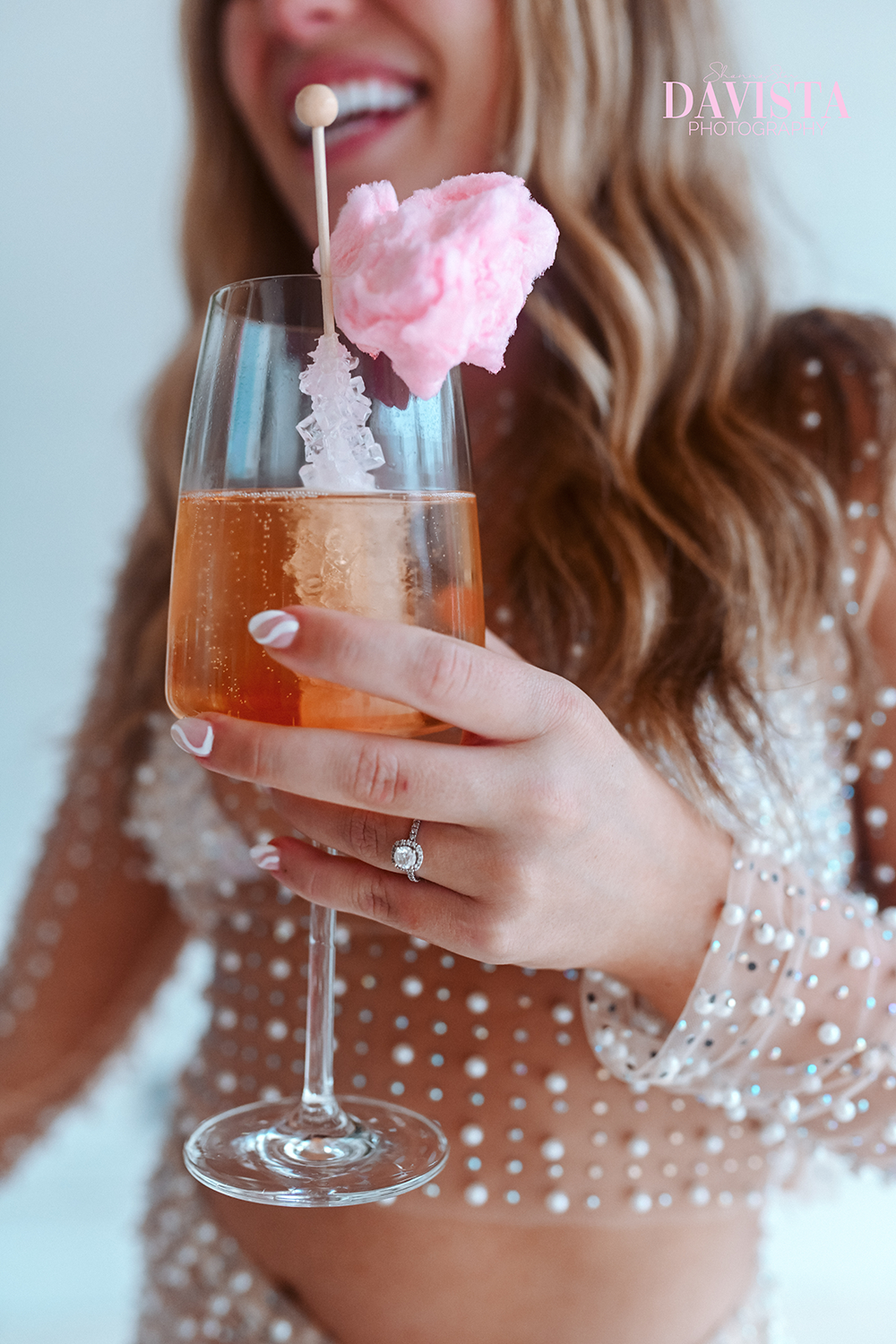 fun pink cotton candy bachelorette drinks