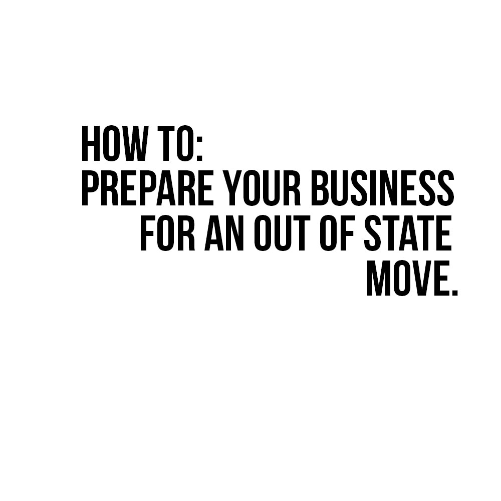How I prepare my Photography business for an out of state move
