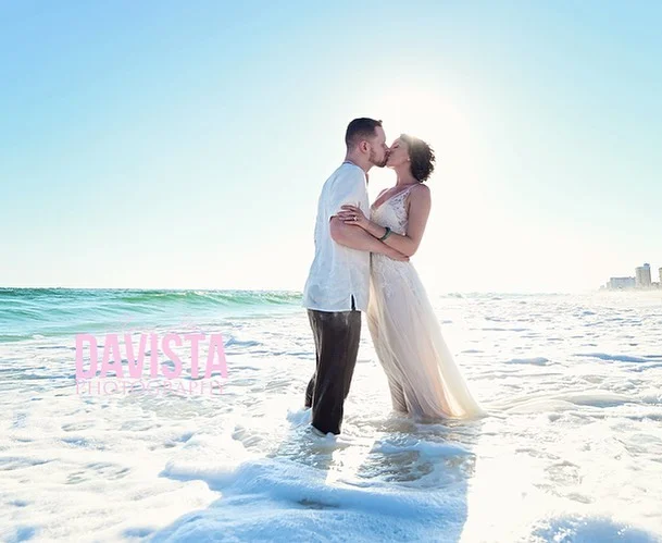 Up on the #blog today: this fabulous couple and their beach wedding! Thanks to @myweddingshop the one stop shop for weddings in the Panama City area. 🖤 link in bio, click blog.