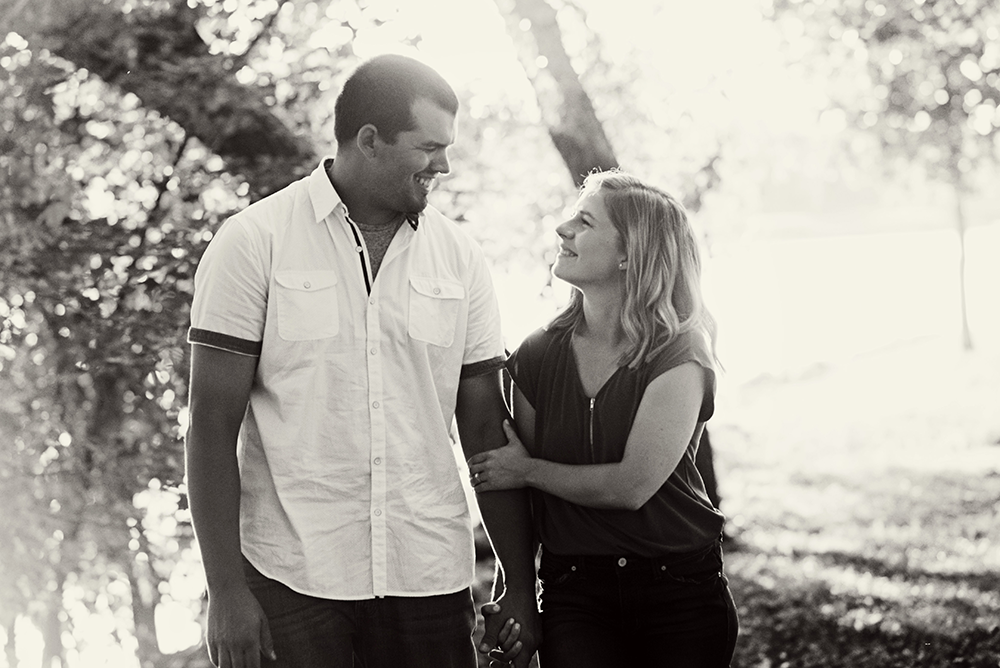 real expressions between couples for engagement sessions