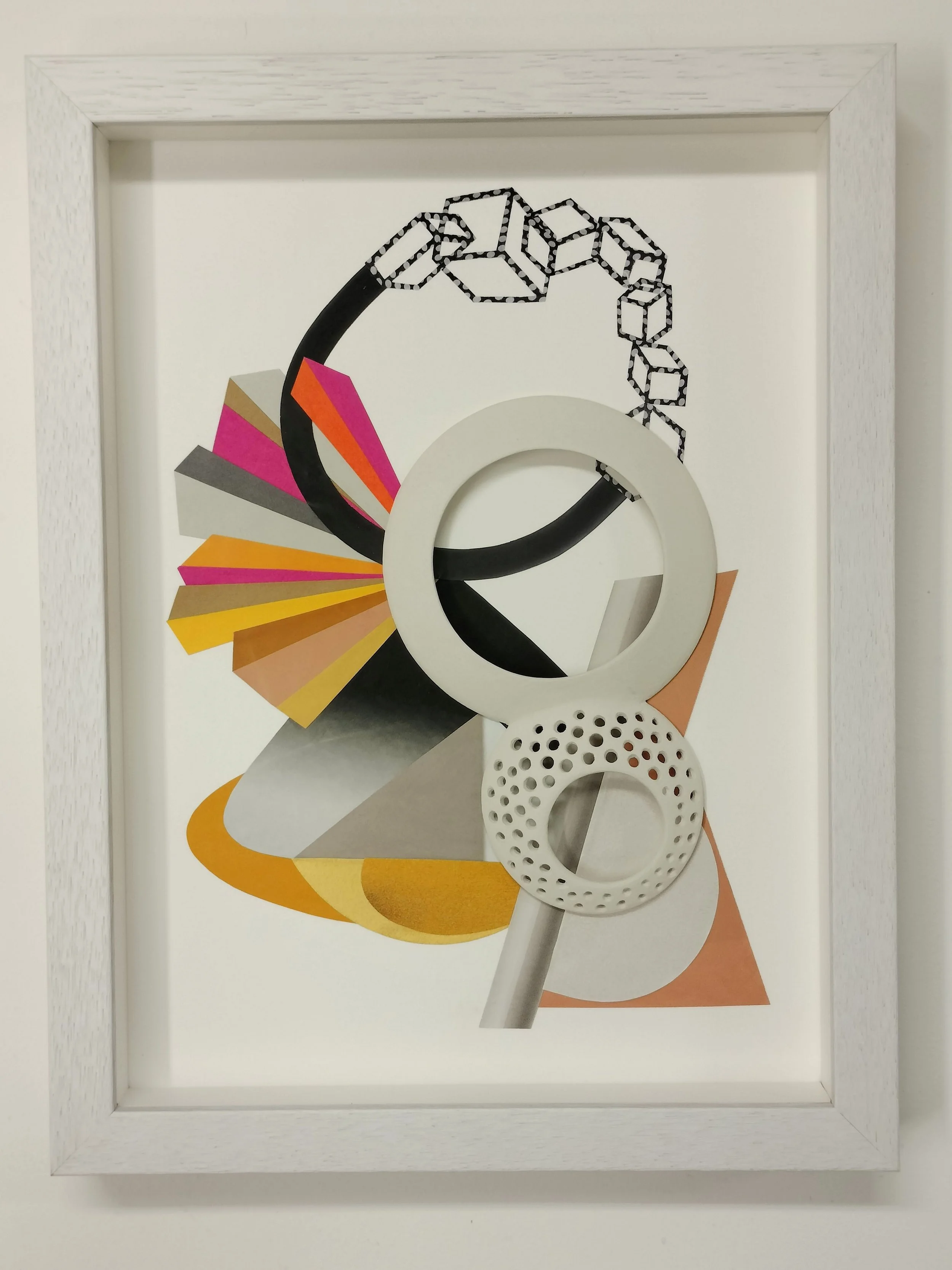 Coral Beached 2025 Mixed Media Wall Relief. 33.5cmHx26cmWx3.5cmD. Fiona Murphy