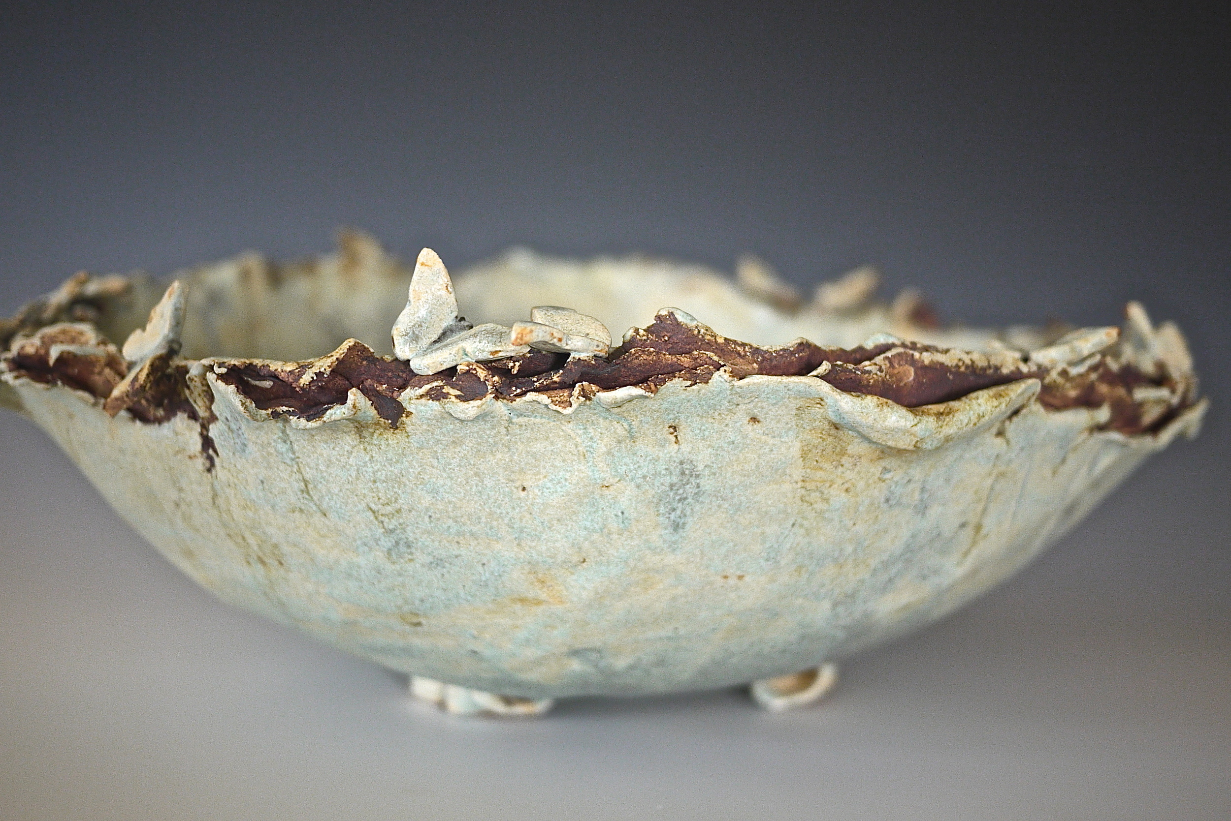 Turquoise Lagoon Butterfly Bowl
