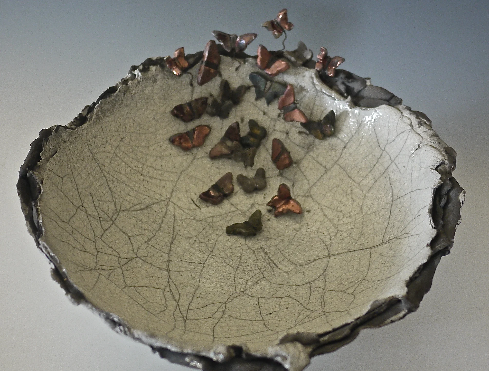 Copper Butterfly Bowl